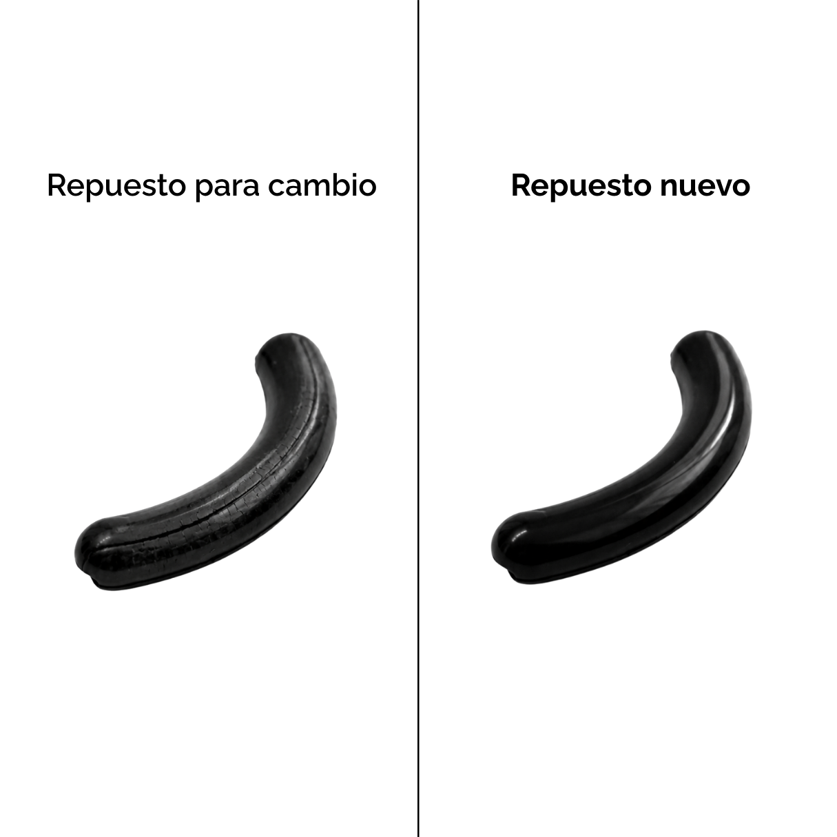 Comparación repuesto viejo y nuevo para encrespador Espectañas